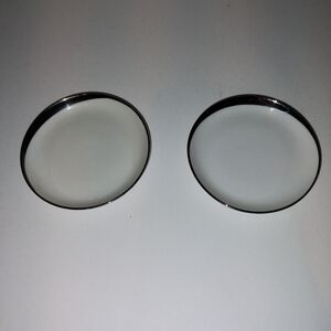 Crown Jewel Platinum Rimmed Saucers (2)